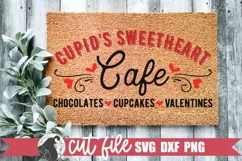 Cupid's Sweetheart Cafe SVG, Valentine Sign SVG Product Image 3