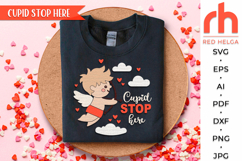 cupid stop here svg, cupid silhouette, love porch decor, welcome sign svg, 14 february sign svg, valentine hanger svg, valentine’s door sign svg, laser cut file, layered sign svg, valentine’s day decor svg, glowforge cut file, cricut cut file