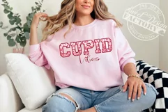 Cupid vibes sublimation design, faux glitters valentine png Product Image 3
