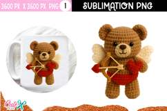 Teddy Crochet Sublimation Design