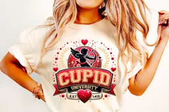 Cupid University PNG, Retro Cupid PNG, Valentine's Day PNG Product Image 1