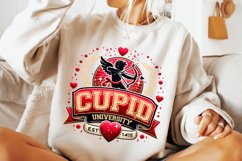 Cupid University PNG, Retro Cupid PNG, Valentine&#039;s Day PNG Product Image 2