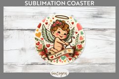 Cupid v1 Round Coaster Sublimation Product Image 1