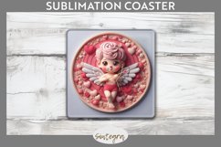 Cupid v10 Square Coaster Sublimation Product Image 1