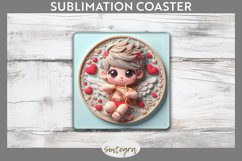 Cupid v11 Square Coaster Sublimation Product Image 1
