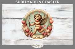 Cupid v12 Round Coaster Sublimation Product Image 1