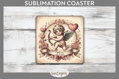 Cupid v15 Square Coaster Sublimation Product Image 1