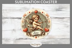 Cupid v17 Round Coaster Sublimation Product Image 1