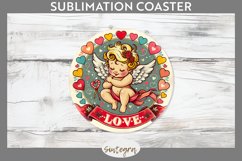 Cupid v2 Round Coaster Sublimation Product Image 1