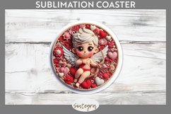 Cupid v4 Round Coaster Sublimation Product Image 1