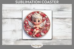 Cupid v4 Square Coaster Sublimation Product Image 1