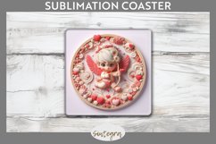 Cupid v5 Square Coaster Sublimation Product Image 1