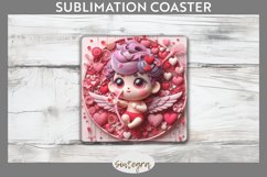 Cupid v6 Square Coaster Sublimation Product Image 1
