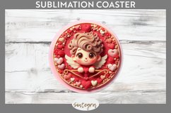 Cupid v7 Round Coaster Sublimation Product Image 1