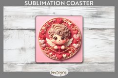 Cupid v7 Square Coaster Sublimation Product Image 1