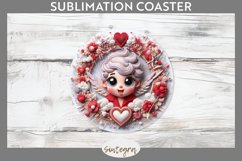 Cupid v9 Round Coaster Sublimation Product Image 1