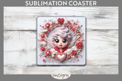 Cupid v9 Square Coaster Sublimation Product Image 1