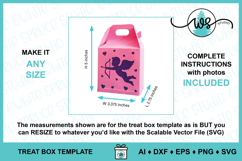 Valentine Cupid Gable Gift Box SVG Template Product Image 3