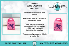 Valentine Cupid Gable Gift Box SVG Template Product Image 4