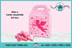 Valentine Cupid Gable Gift Box SVG Template Product Image 6