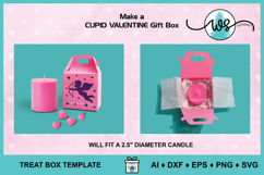 Valentine Cupid Gable Gift Box SVG Template Product Image 7