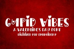CUPID VIBES EMBROIDERY FONT Product Image 1