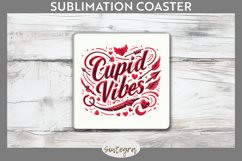 Cupid Vibes v2 Square Coaster Sublimation Product Image 1