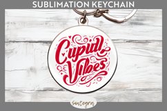 Cupid Vibes v3 Round Keychain Sublimation Product Image 1