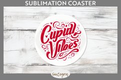 Cupid Vibes v3 Round Coaster Sublimation Product Image 1