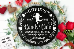 Cupid's Candy Cafe svg, Valentine farmhouse svg Product Image 2