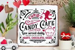 Cupid's Candy Cafe svg, Valentine farmhouse svg Product Image 2