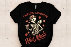 Cupid's Favorite Hot Mess, Valentine Skeleton PNG, Valentine Product Image 5