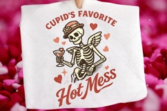Cupid's Favorite Hot Mess, Valentine Skeleton PNG, Valentine Product Image 7
