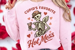 Cupid's Favorite Hot Mess, Valentine Skeleton PNG, Valentine Product Image 8