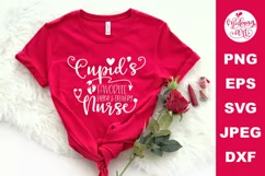 Cupid's favorite Labor and Delivery Nurse svg, Love cut file Product Image 1