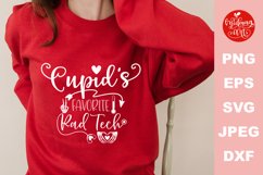 Cupid's favorite Rad tech svg, valentine's day cut file Product Image 1