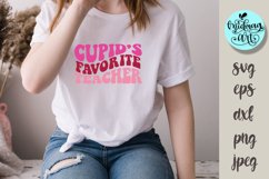 Cupid&#039;s favorite teacher svg, Love svg Product Image 1