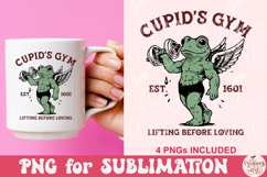 Cupid's Gym Lifting Before Loving Png Product Image 3