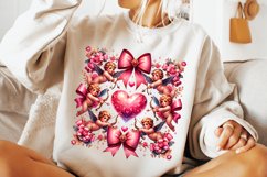Valentine&#039;s Day Cupids PNG, Coquette Bow Valentine PNG, XoXo Product Image 2