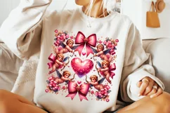 Valentine's Day Cupids PNG, Coquette Bow Valentine PNG, XoXo Product Image 2