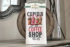 Cupid Coffee Shop Cupid Sweet Shop Towel Sublimation Designs Product Image 2