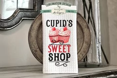 Cupid Coffee Shop Cupid Sweet Shop Towel Sublimation Designs Product Image 3