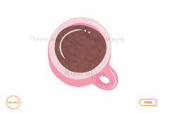 Coffee and matcha cups png Product Image 2