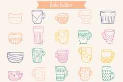 Coffee Cup | Decorated Tea Mug | Hand Drawn Glass Bowl Color Product Image 10