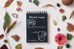 White Coffee Cup | Decorated Tea Mug | Hand Drawn Glass Bowl Product Image 6