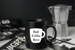 White Coffee Cup | Decorated Tea Mug | Hand Drawn Glass Bowl Product Image 7