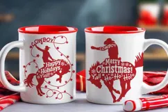 Cowboy Christmas SVG Merry Christmas Happy Holidays! Product Image 5