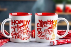 Cowboy Santa SVG Bundle Western Christmas Howdy Clipart Yee Product Image 6