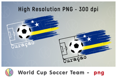Curaçao National Soccer Team Flag. World Cup 2026 Product Image 1