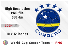 Curaçao National Team Soccer Ball. World Cup 2026 Product Image 1